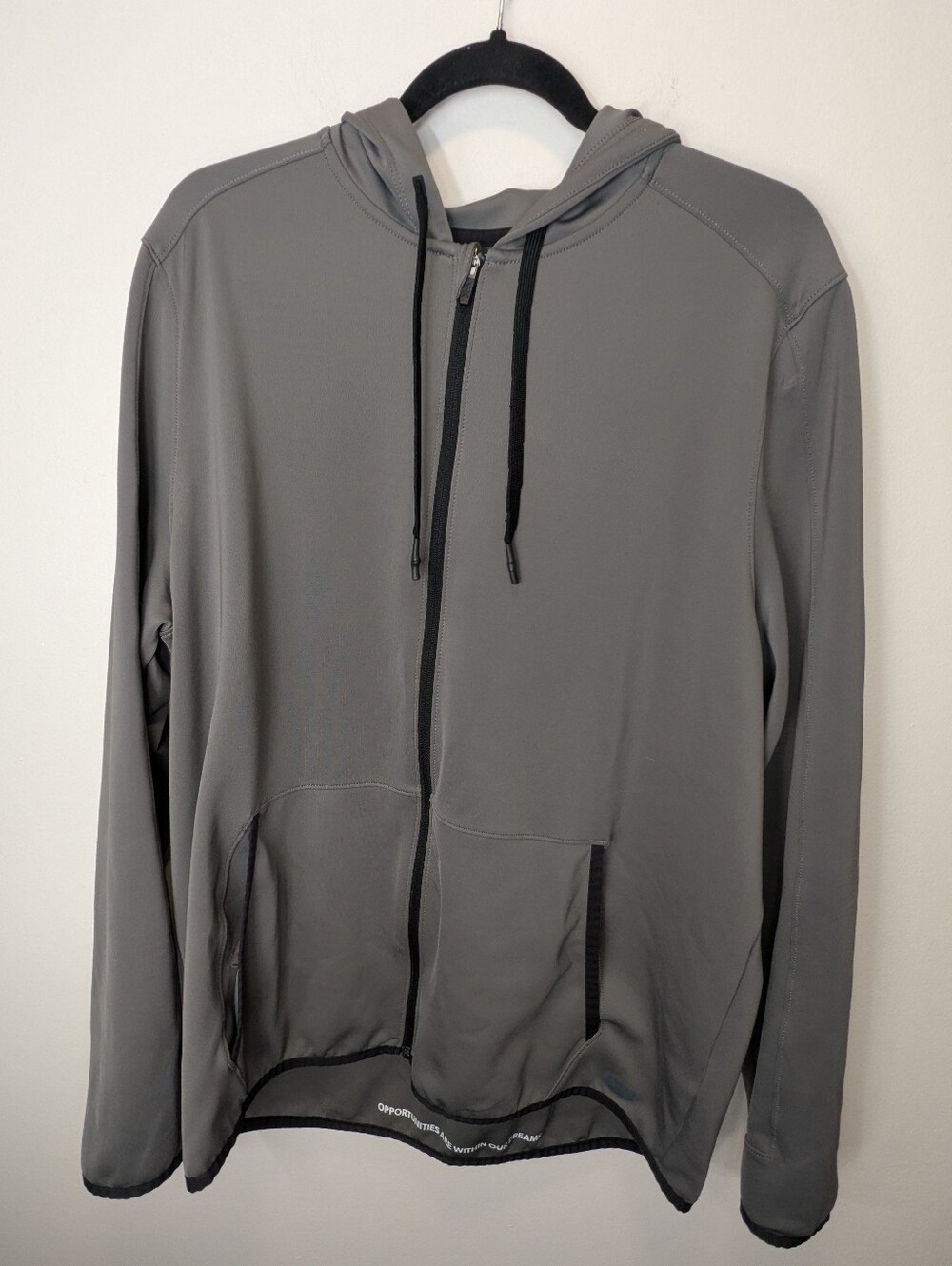 RHONE Men's Warm Up Tech Full Zip Hoodie Gray XL MSRP $148 Athleisure Minimalist
